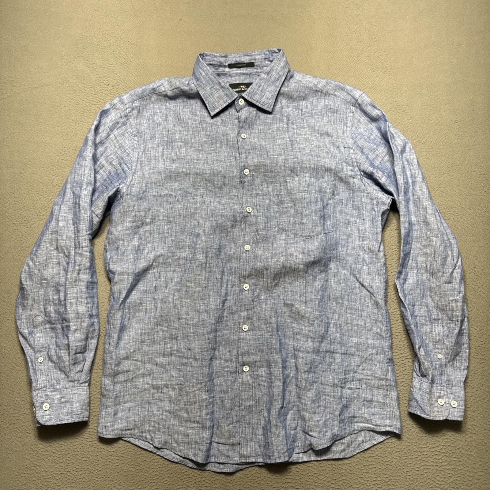 Rodd & Gunn Light Blue Linen Button-Down Shirt